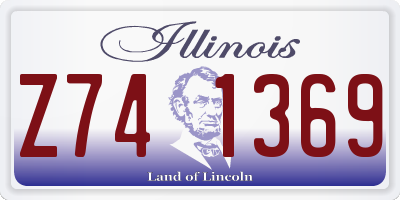 IL license plate Z741369