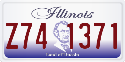 IL license plate Z741371