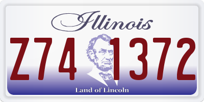 IL license plate Z741372