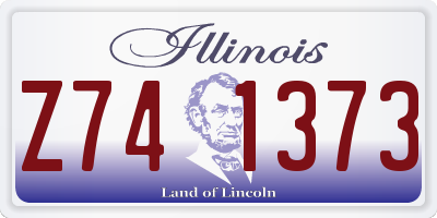 IL license plate Z741373