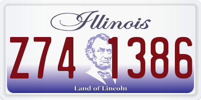 IL license plate Z741386