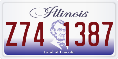 IL license plate Z741387