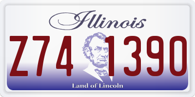 IL license plate Z741390