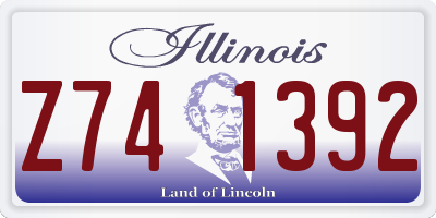 IL license plate Z741392