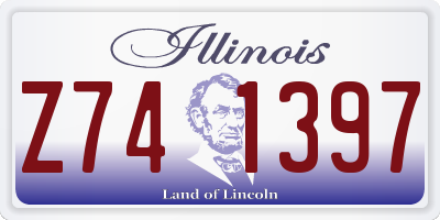 IL license plate Z741397