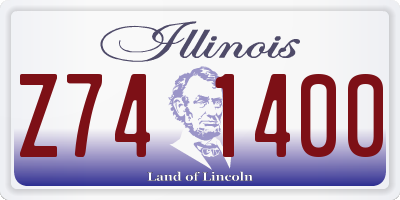 IL license plate Z741400