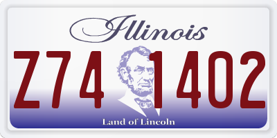 IL license plate Z741402