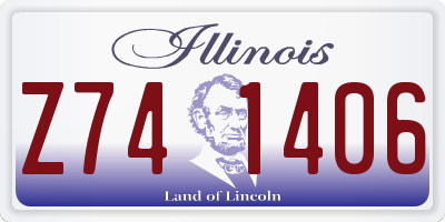 IL license plate Z741406