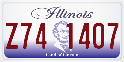 IL license plate Z741407
