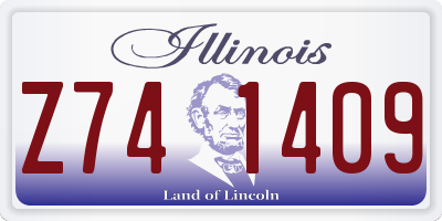 IL license plate Z741409