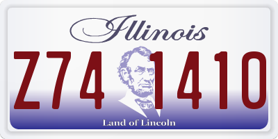 IL license plate Z741410