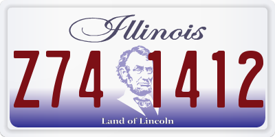 IL license plate Z741412