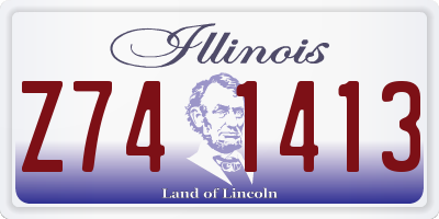 IL license plate Z741413