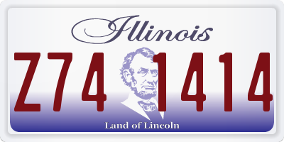 IL license plate Z741414