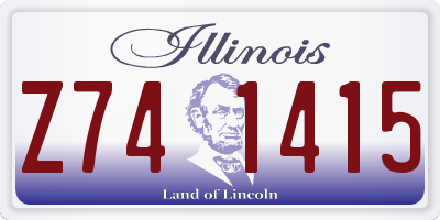 IL license plate Z741415