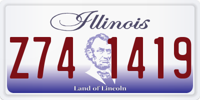 IL license plate Z741419