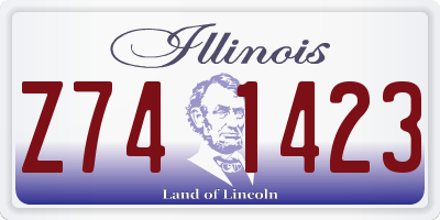 IL license plate Z741423