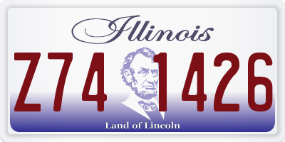 IL license plate Z741426