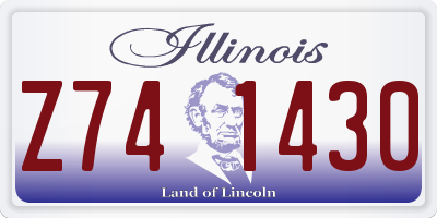 IL license plate Z741430