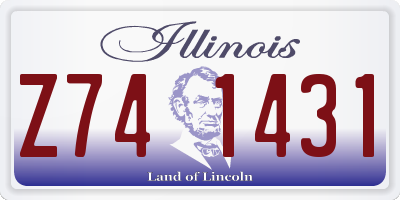 IL license plate Z741431