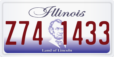 IL license plate Z741433