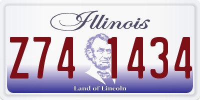 IL license plate Z741434