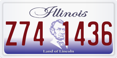 IL license plate Z741436