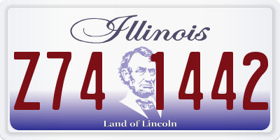 IL license plate Z741442