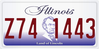 IL license plate Z741443