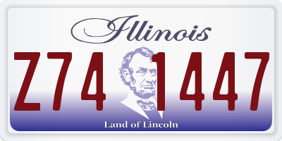 IL license plate Z741447