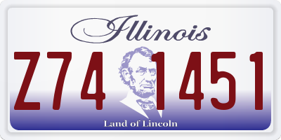 IL license plate Z741451