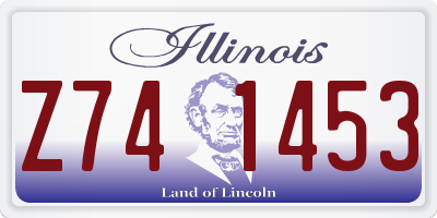 IL license plate Z741453