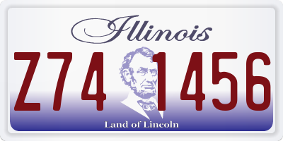 IL license plate Z741456