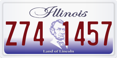 IL license plate Z741457