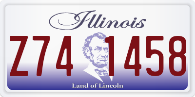 IL license plate Z741458