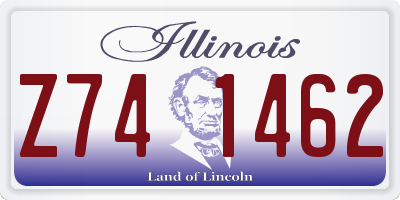 IL license plate Z741462