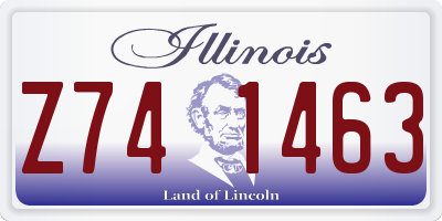 IL license plate Z741463