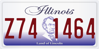 IL license plate Z741464