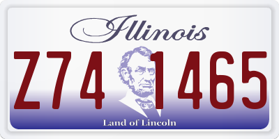 IL license plate Z741465