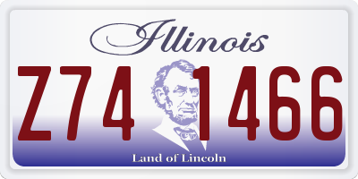 IL license plate Z741466