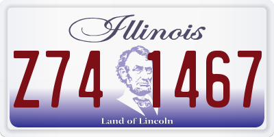 IL license plate Z741467