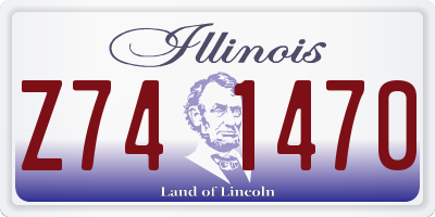 IL license plate Z741470