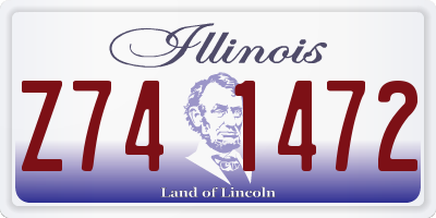 IL license plate Z741472