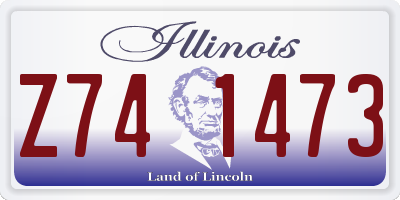 IL license plate Z741473