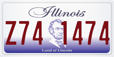 IL license plate Z741474