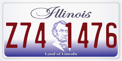 IL license plate Z741476