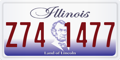 IL license plate Z741477