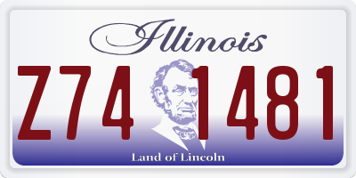 IL license plate Z741481