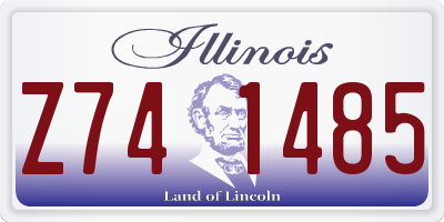IL license plate Z741485