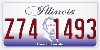 IL license plate Z741493